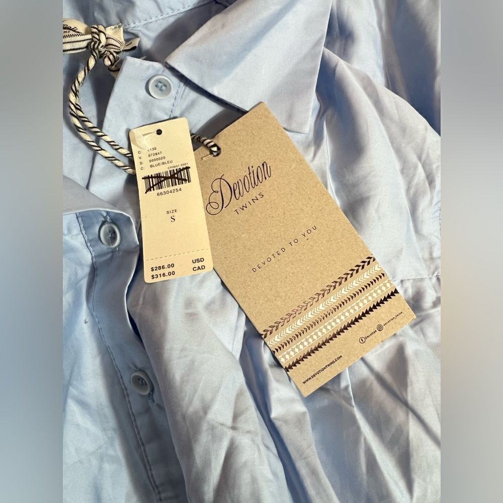 Anthropologie Devotion Twins Drop-Waist Midi Shirtdress/ size S - Picture 10 of 10
